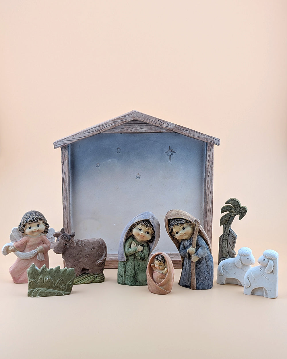 Clay Nativity Scene