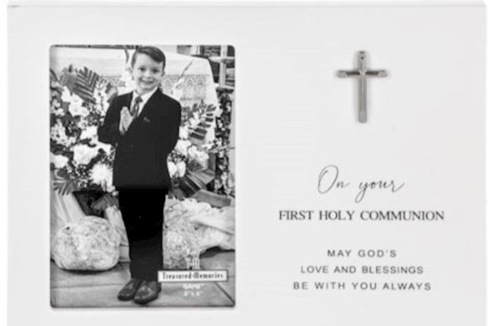 Cadre photo en bois Première Communion 10 x 15 cm