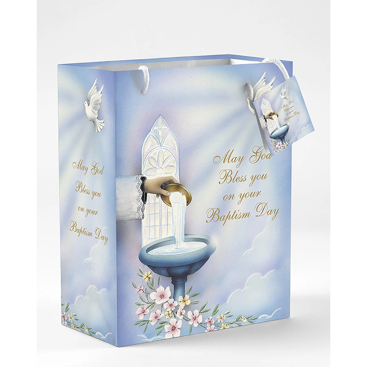 Small Baptism Gift Bag, May God Bless You