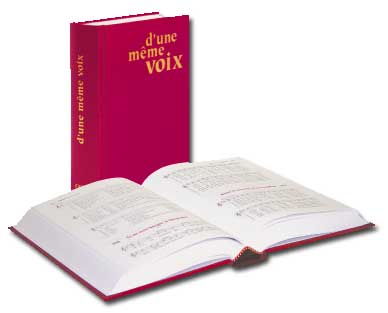 D'UNE MÊME VOIX - CANTOS ANOTADOS DE LA ASAMBLEA - EDICIÓN CANADIENSE