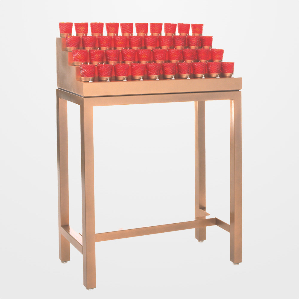 Electric Candle Stand: Tubular Base, 40 Lights