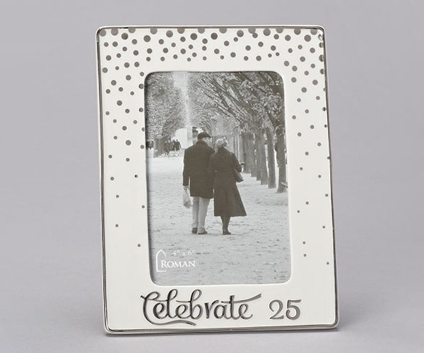 25th Anniversary Picture Frame 4 x 6"