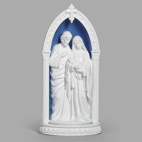 Della Robbia Holy Family LED Statue 8.25"