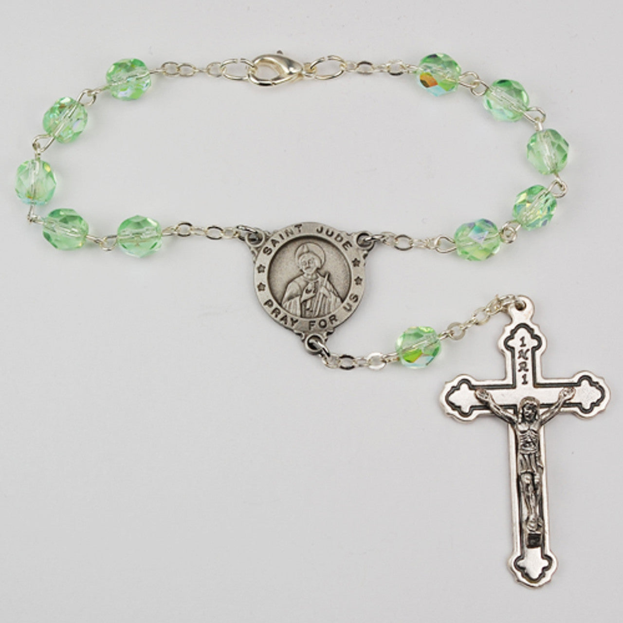 Green St. Jude Auto Rosary