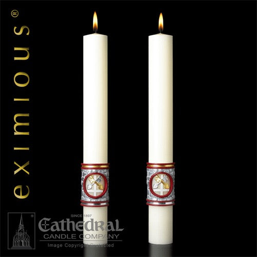 Upon This Rock  Altar Candles. Eximious Collection