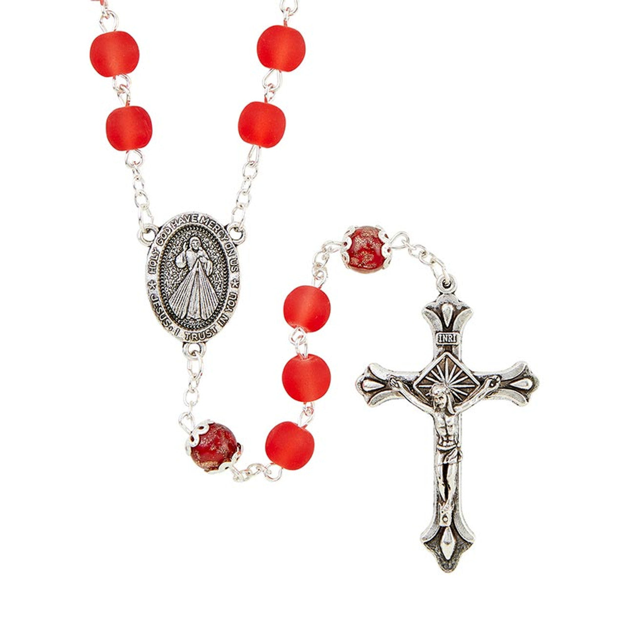 Red Divine Mercy Rosary