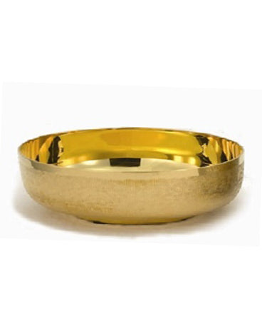Gold bowl on a white background