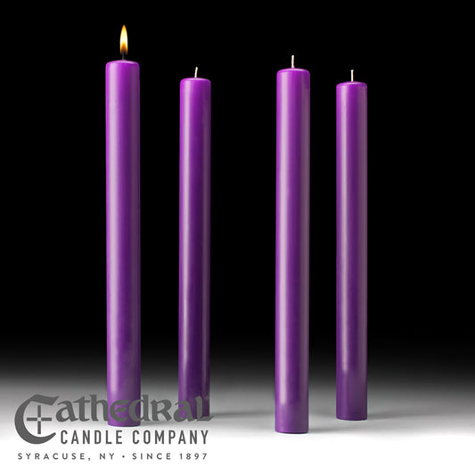 Juegos de Velas de Adviento para Iglesia de Cera de Abeja al 51% (1-1/2x16)