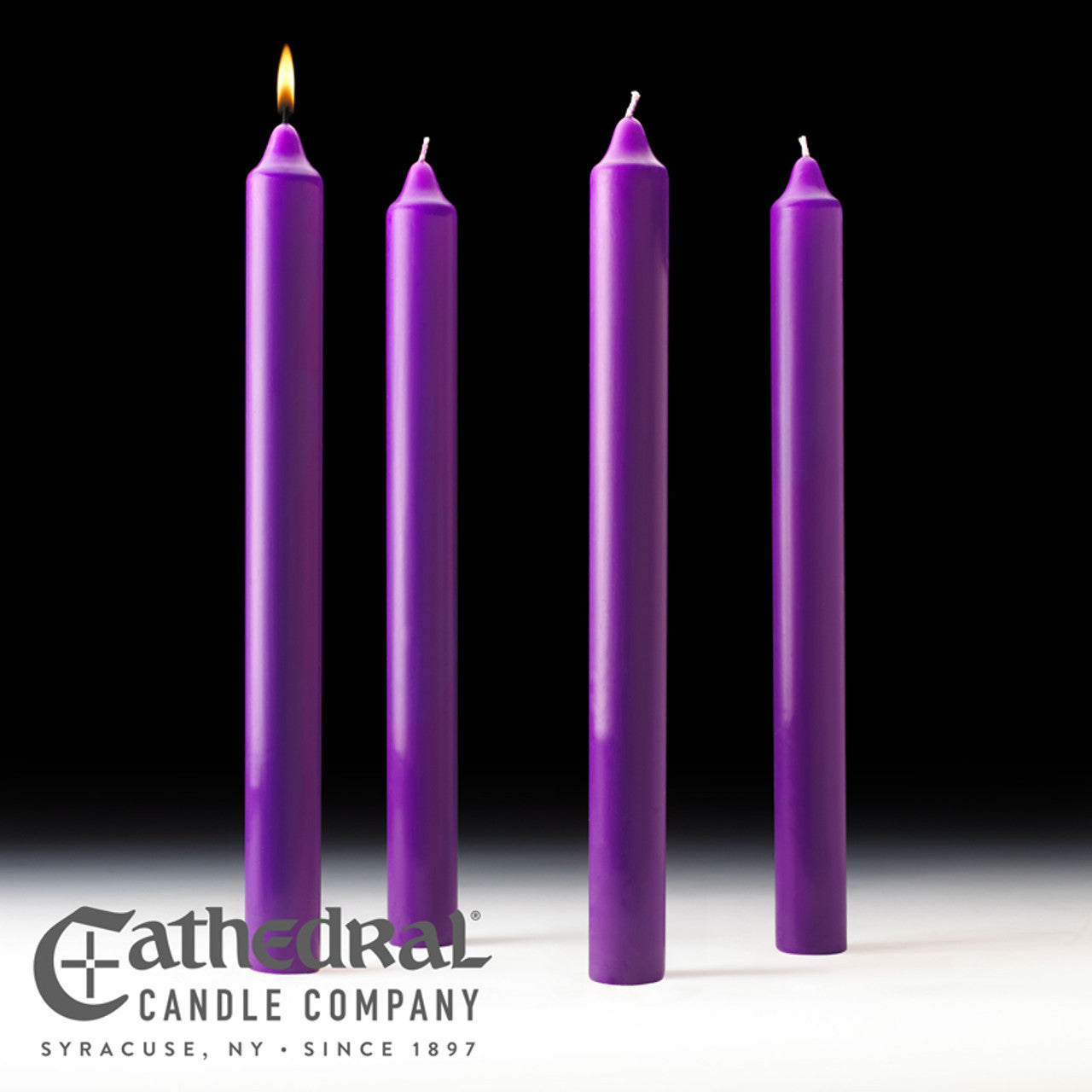 Stearine Church Advent Candle Sets (1-1/2x16)