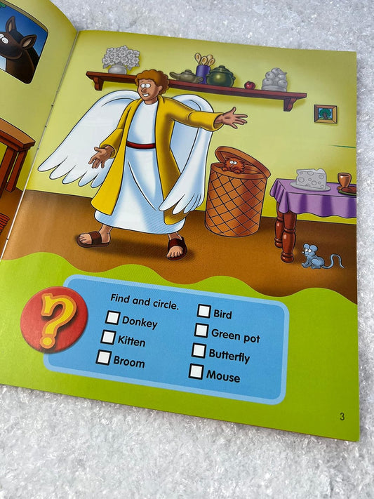 La Bible pour enfants : Mon livre de jeux de Noël avec des autocollants