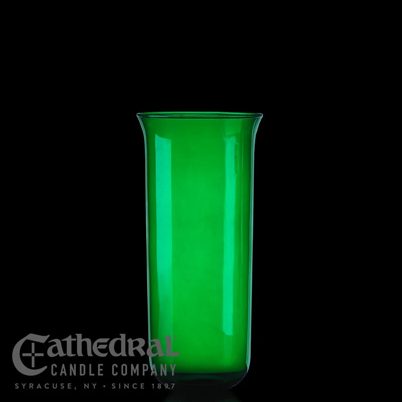 8-Day Glass Globe, Cathedral Candle (Single Globe)