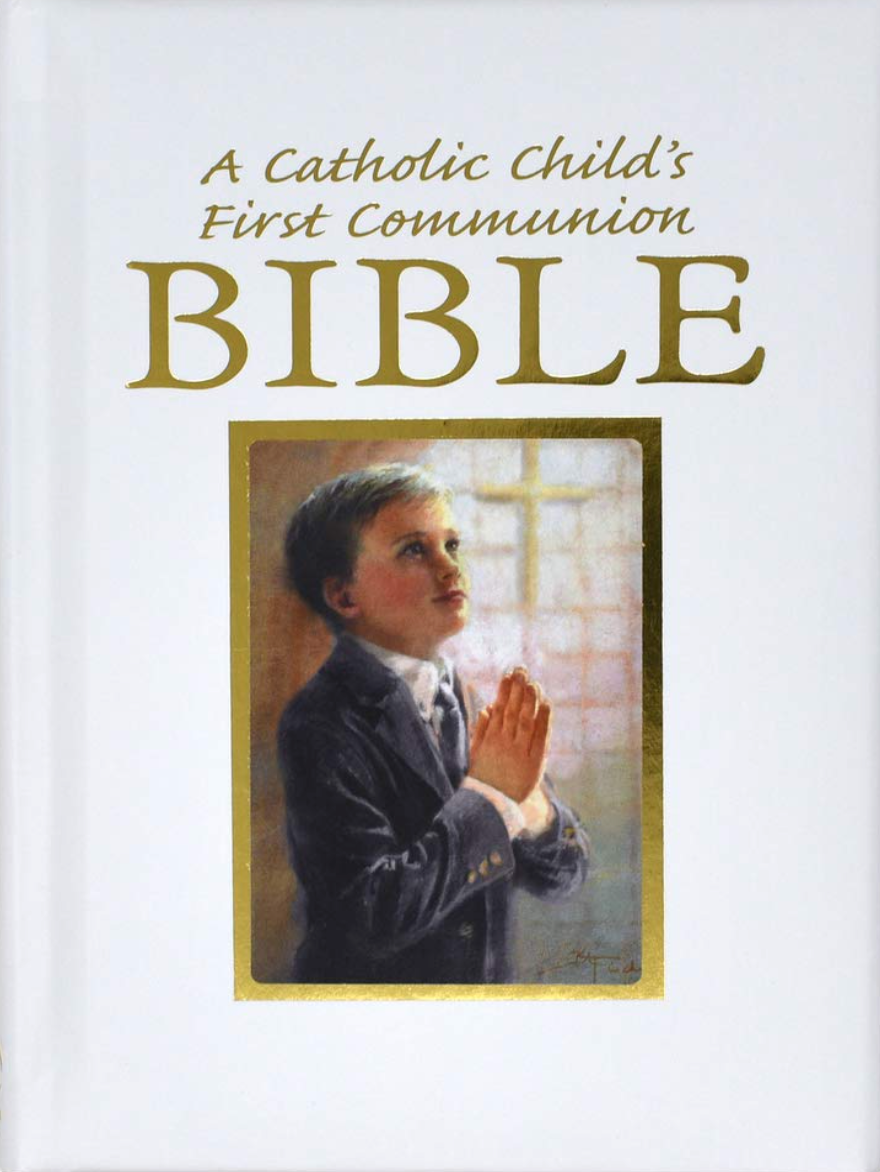 A Catholic Child's First Communion Bible - Boy