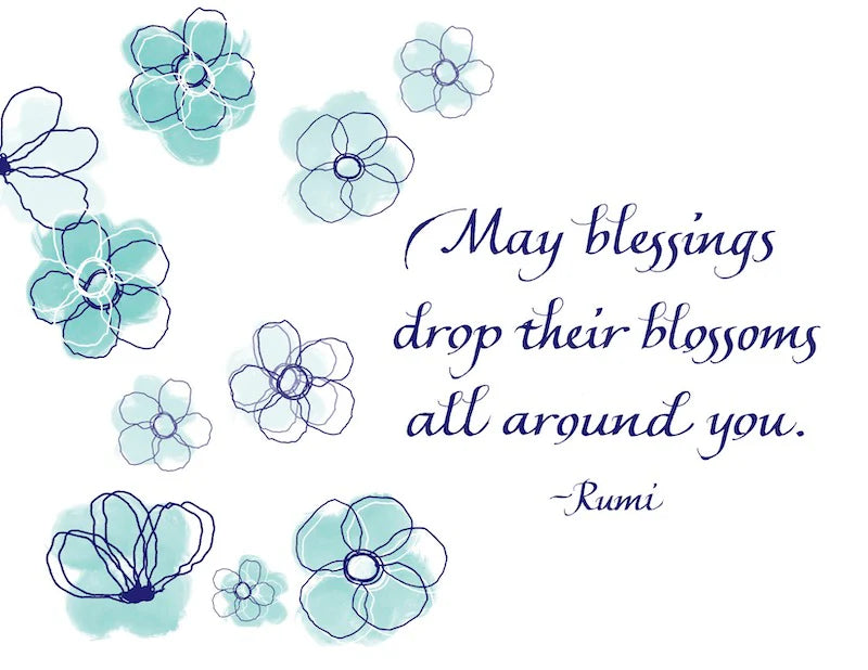 Rumi Blessings Greeting Card