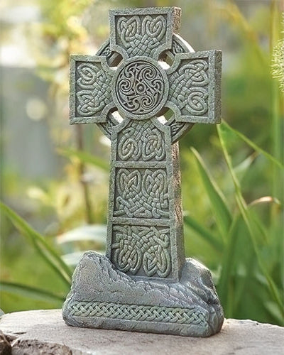 Celtic Circle(中古品) Celtic Cross Garden Statue 16.25
