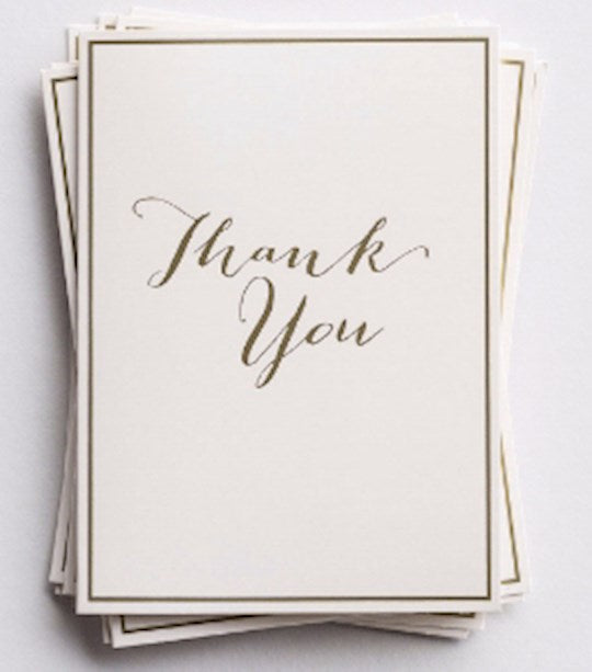 Classic Thank You Cards (Box of 10)