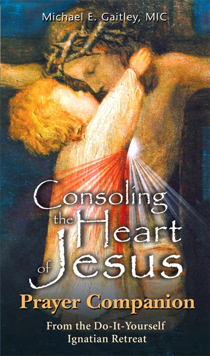 Book cover of 'Consoling the Heart of Jesus' Prayer Companion with a religious illustration.