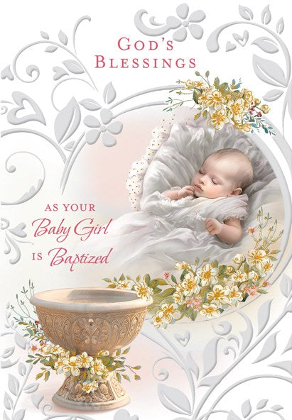 Greeting Card - Baptism for Girl
