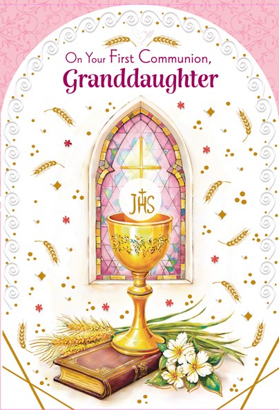 Carte de vœux - Communion pour votre petite-fille