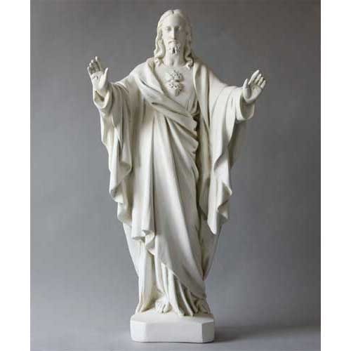 Sacred Heart Outdoor Garden Statue 26"