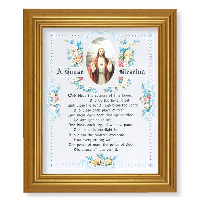 Framed House Blessing 8 x 10"
