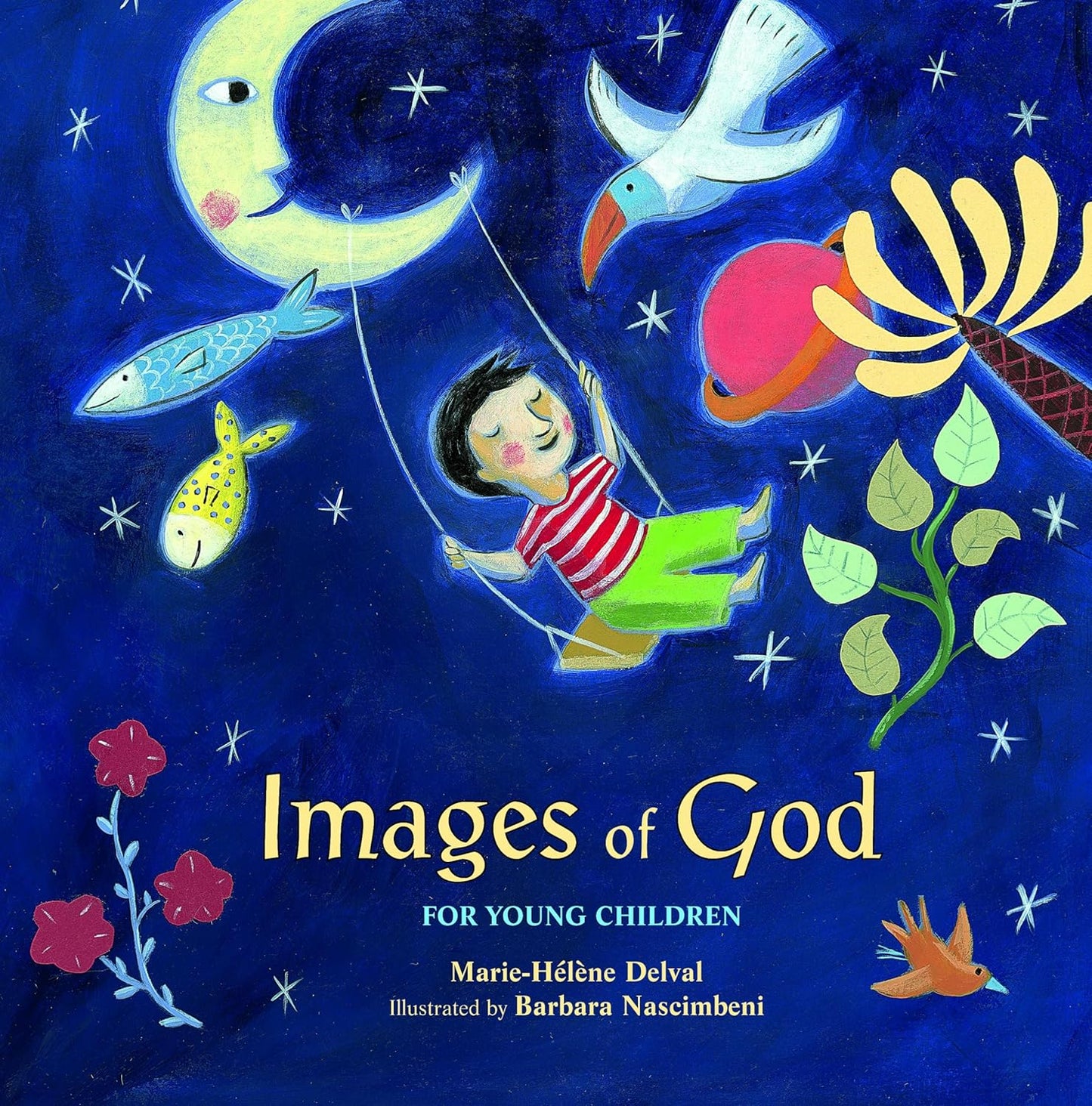 Book cover of 'Images of God for Young Children' with colorful illustrations and text.