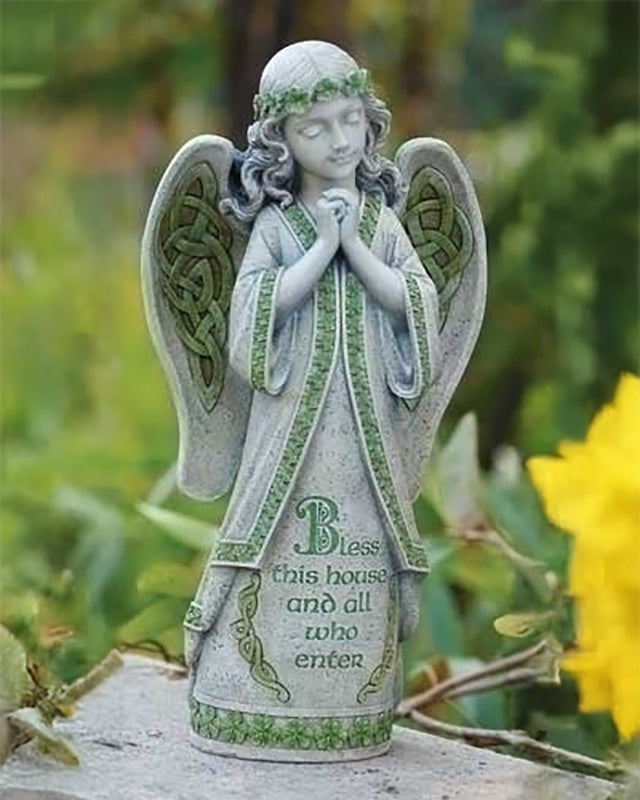 Irish Blessing Angel Garden Statue 14.5"