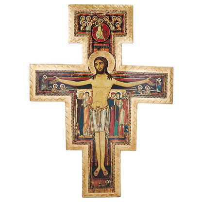 Saint Damiano Wood Crucifix