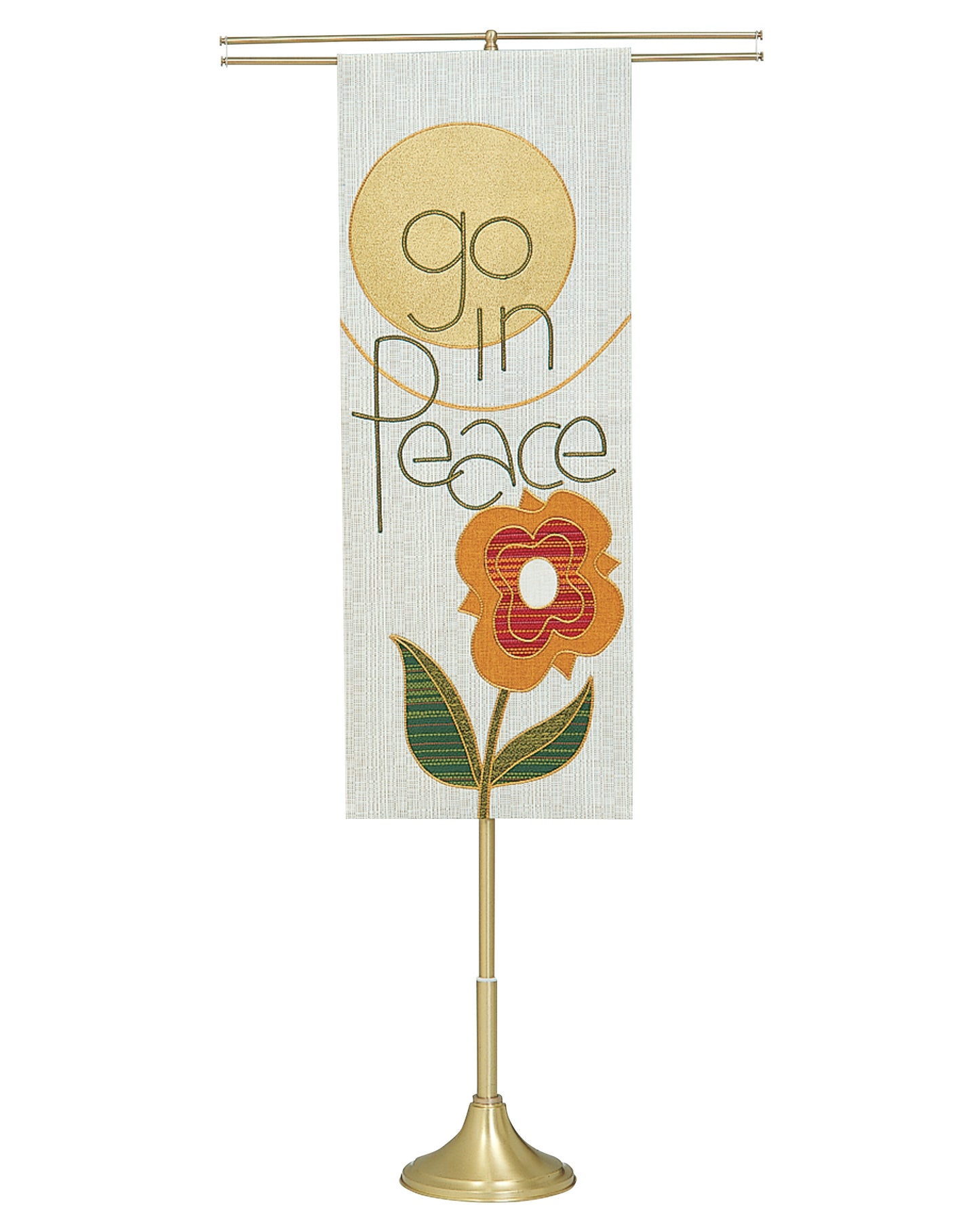 Solid Brass Processional Banner Stand (2 Sizes)
