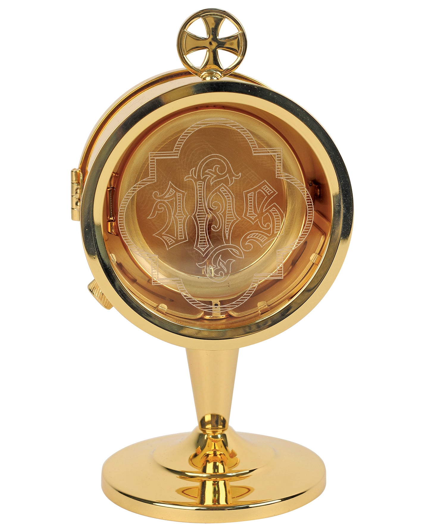 Custodia de capilla bañada en oro de 24 quilates – 7.5"