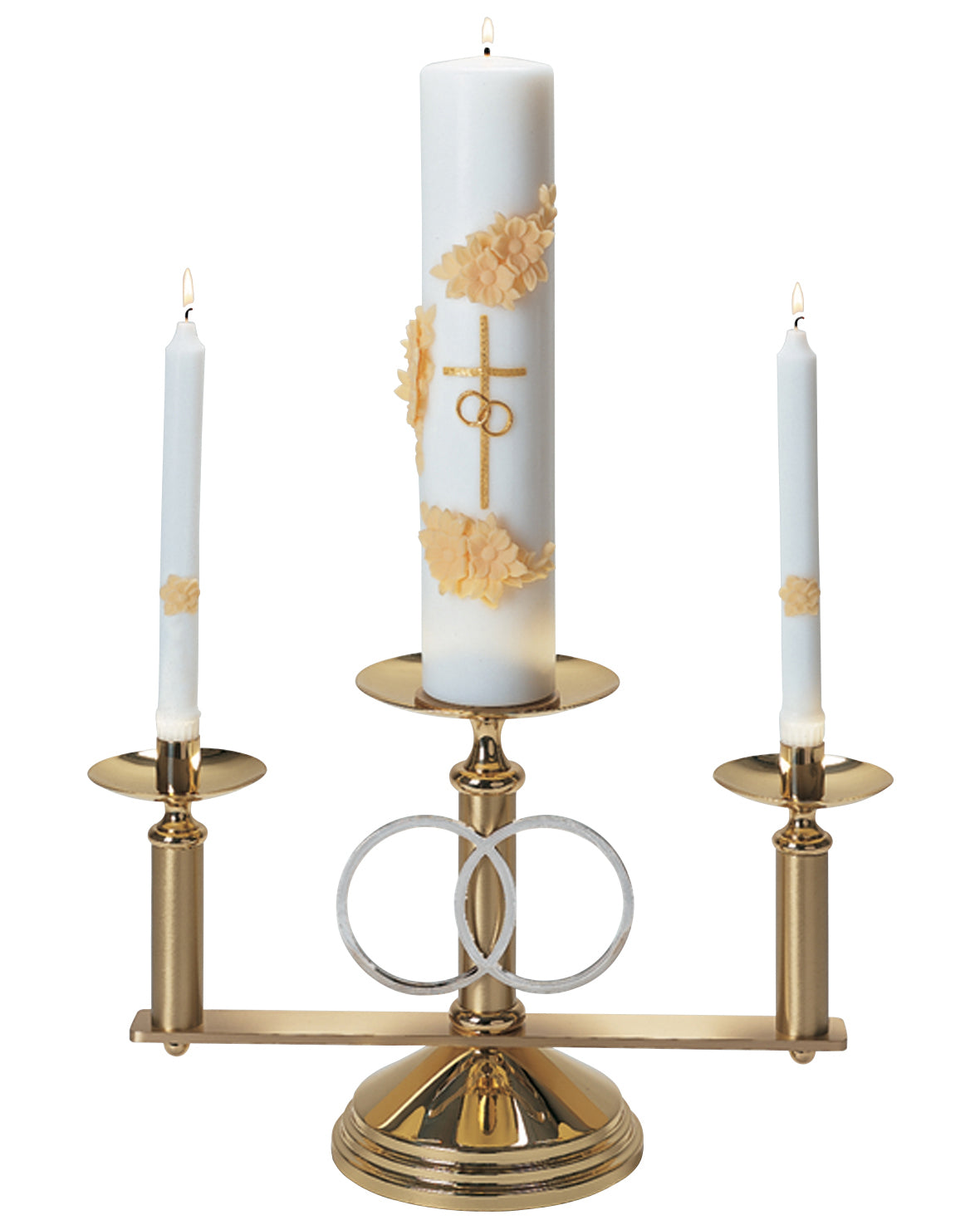 Brass Wedding Candelabra 18"