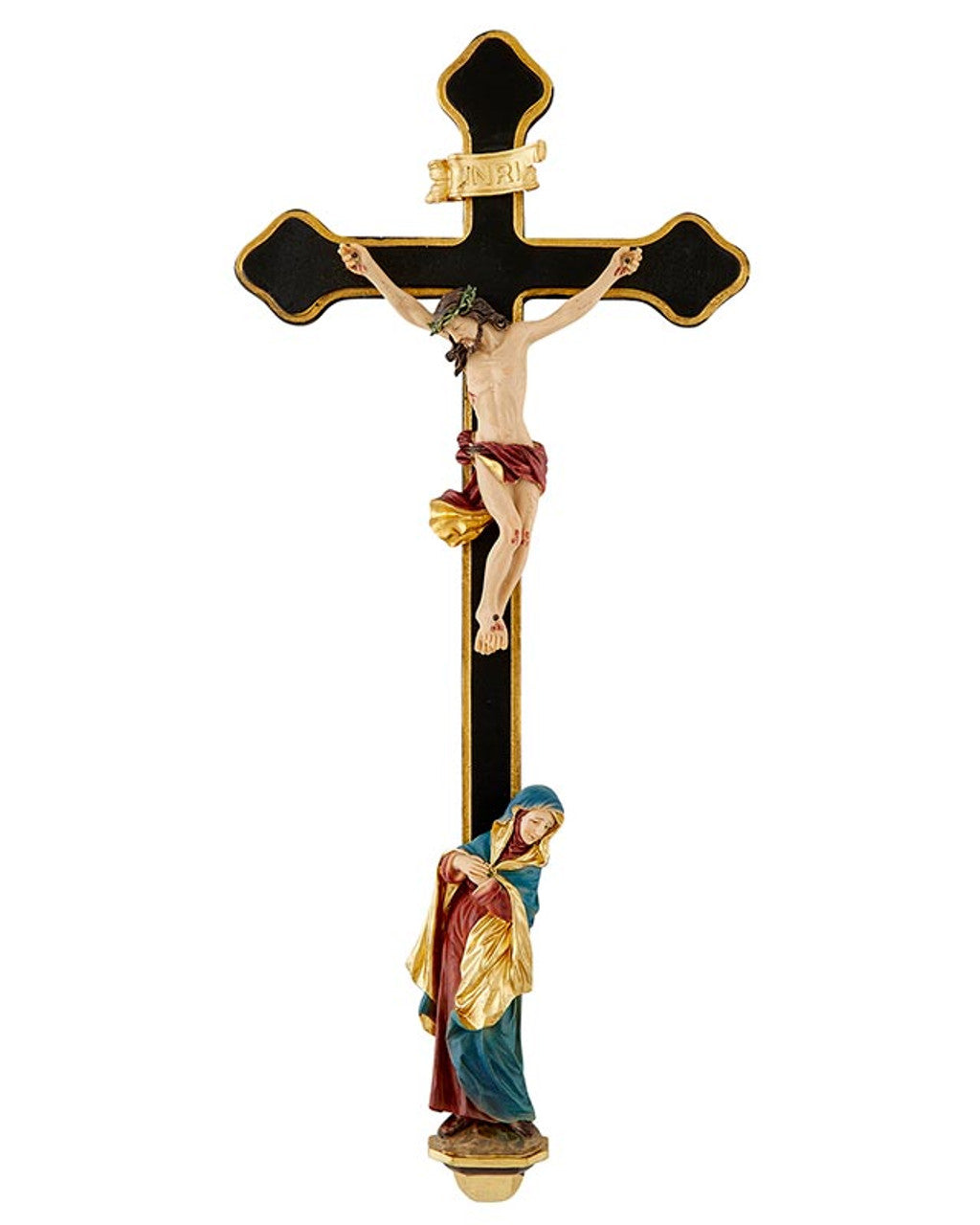 Sorrowful Mother Wall Crucifix 13"