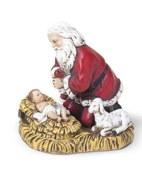 Kneeling Santa Ornament 2.5"