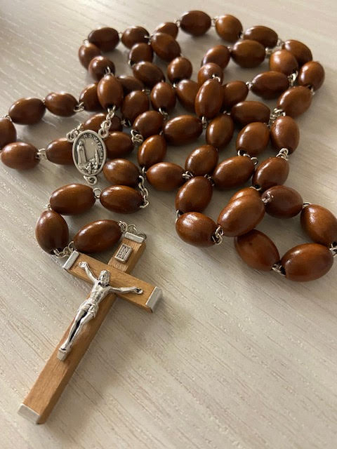 15mm Small Wood Wall Rosary