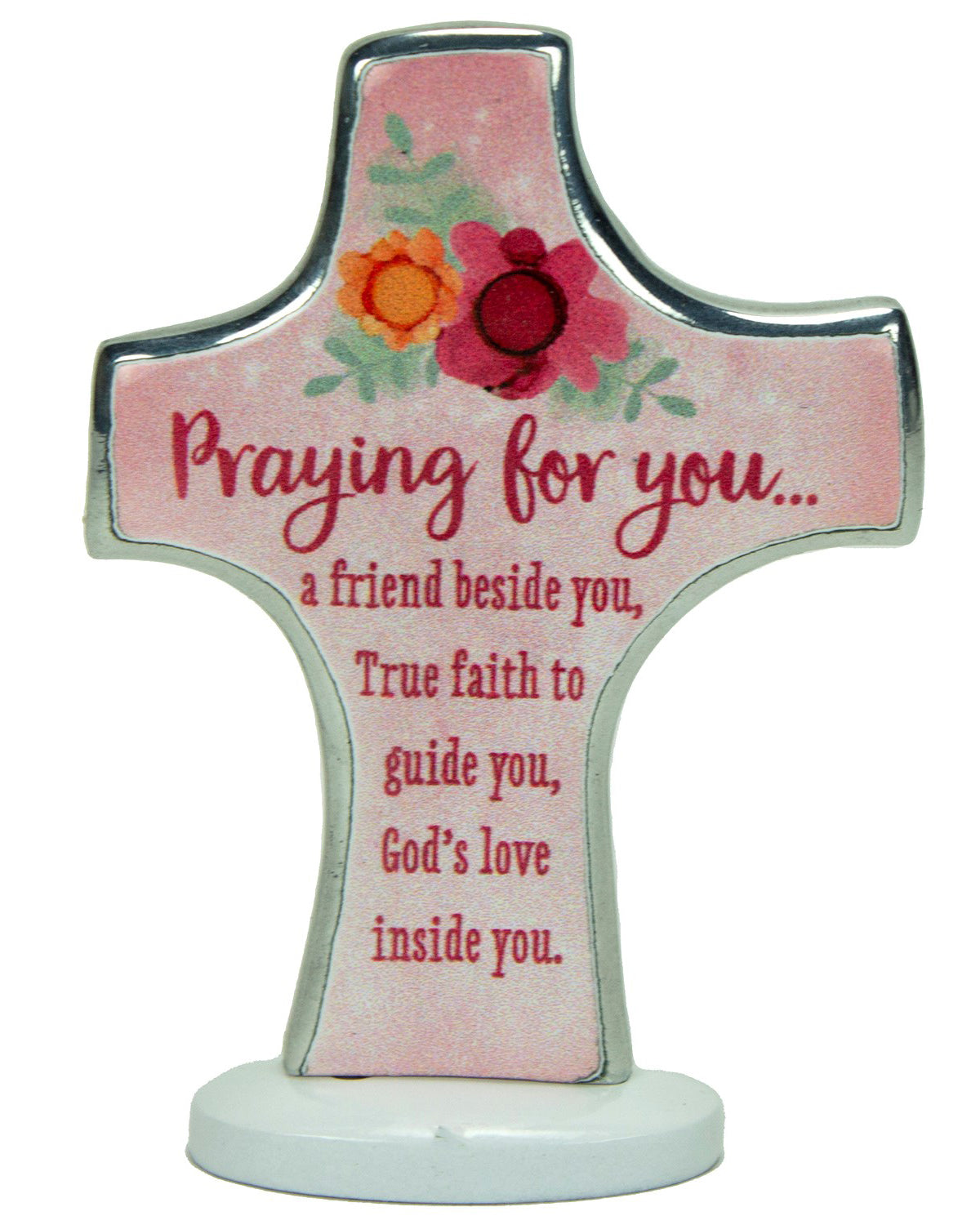 Metal Bedtime Cross: Praying for You 3"