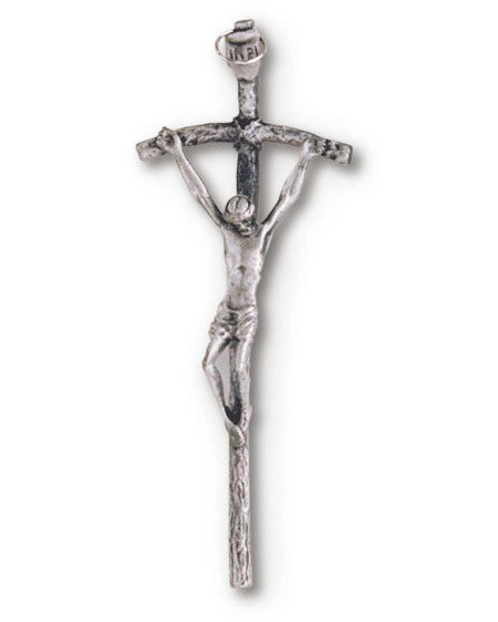 Metal Papal Crucifix 5.5"