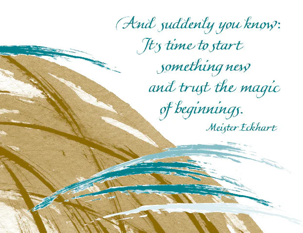 Motivational quote with artistic brush strokes on a white background