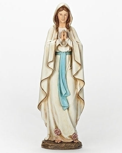 Estatua de Nuestra Señora de Lourdes 34 cm