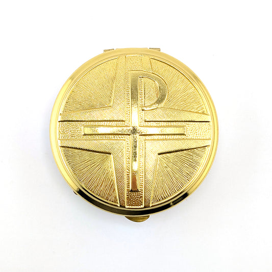 Polished Brass Chi Rho Communion Pyx