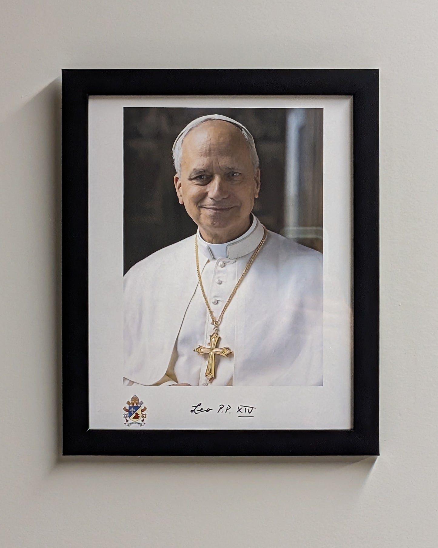 Framed Portrait of Pope Leo XIV