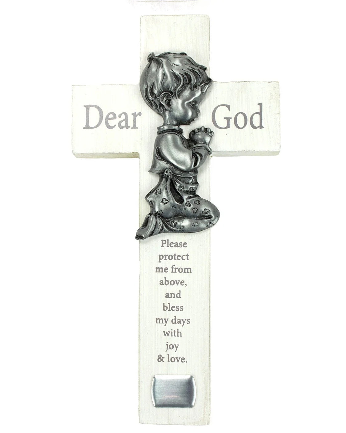 Praying Boy Wall Cross 6"
