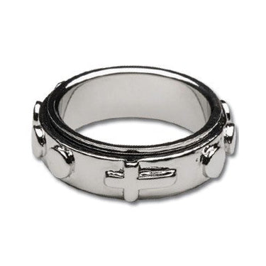 Stainless Steel Spinner Rosary Ring