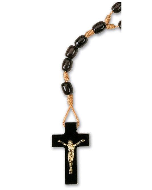 Chapelet en bois avec crucifix