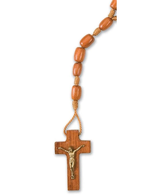 Wooden Crucifix Rosary