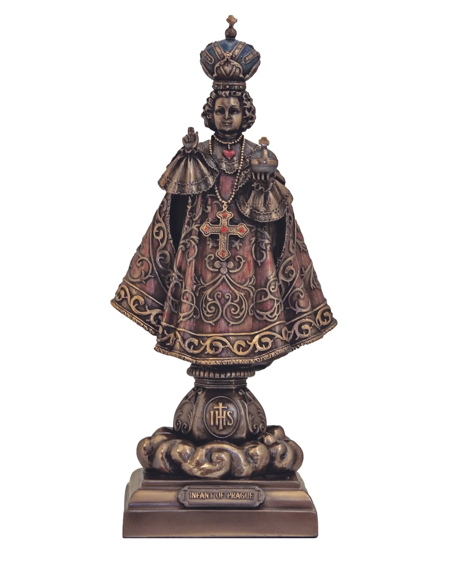 Infant of Prague Bronze-Painted Statue 8"