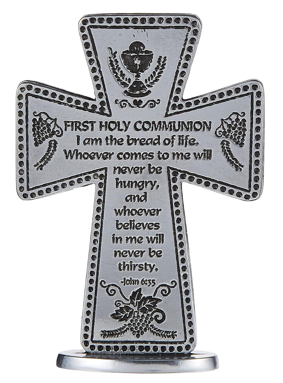 First Holy Communion Standing Message Cross 3"