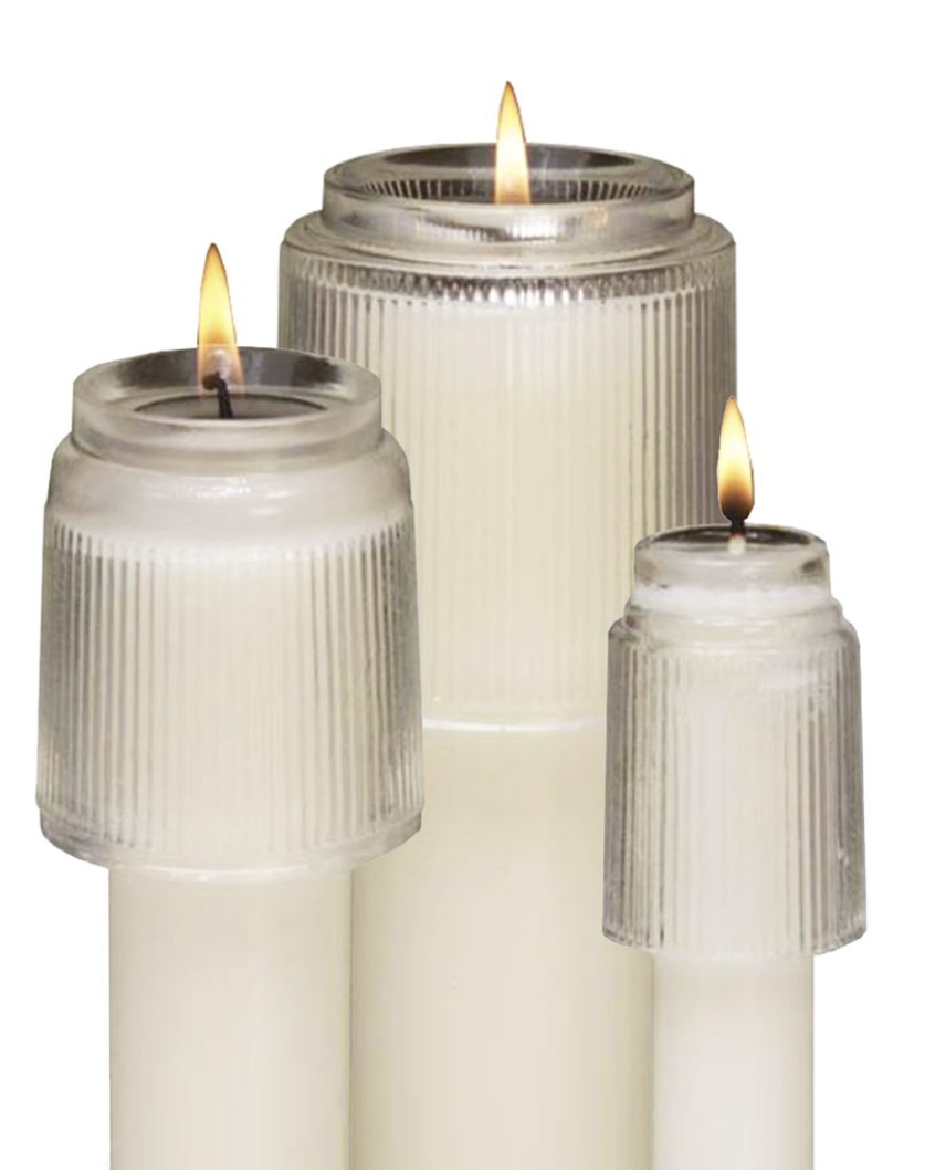Seguidor de vela de vidrio REX
