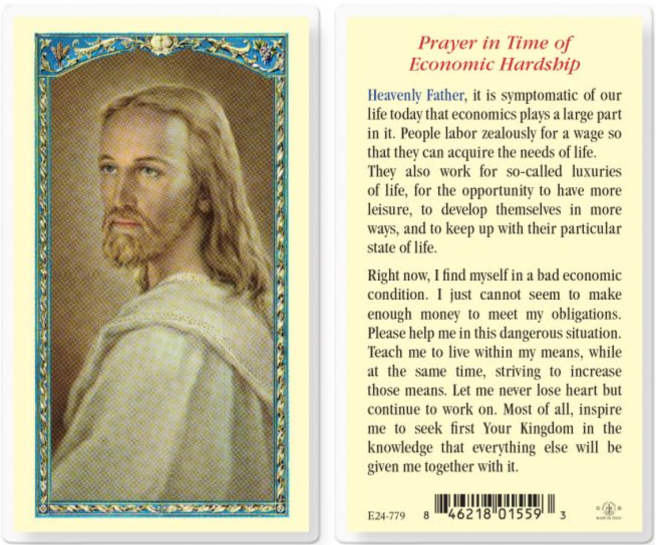 Prayer in times of Economic Hardship
