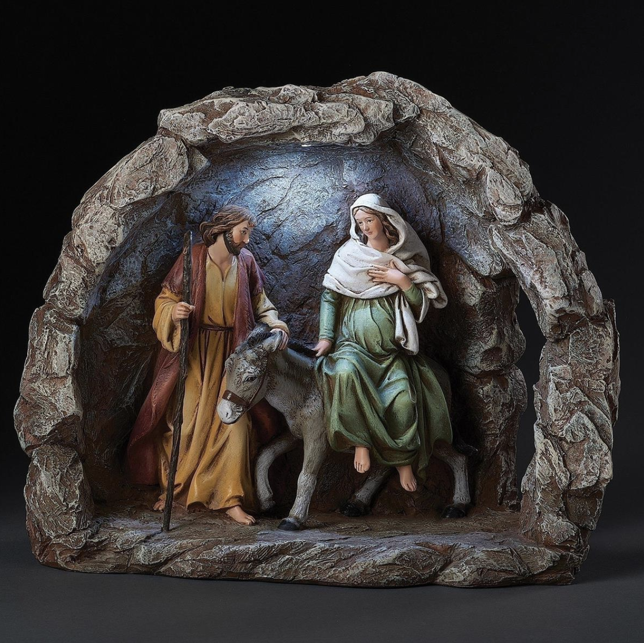 Lighted La Posada Grotto 10.75"