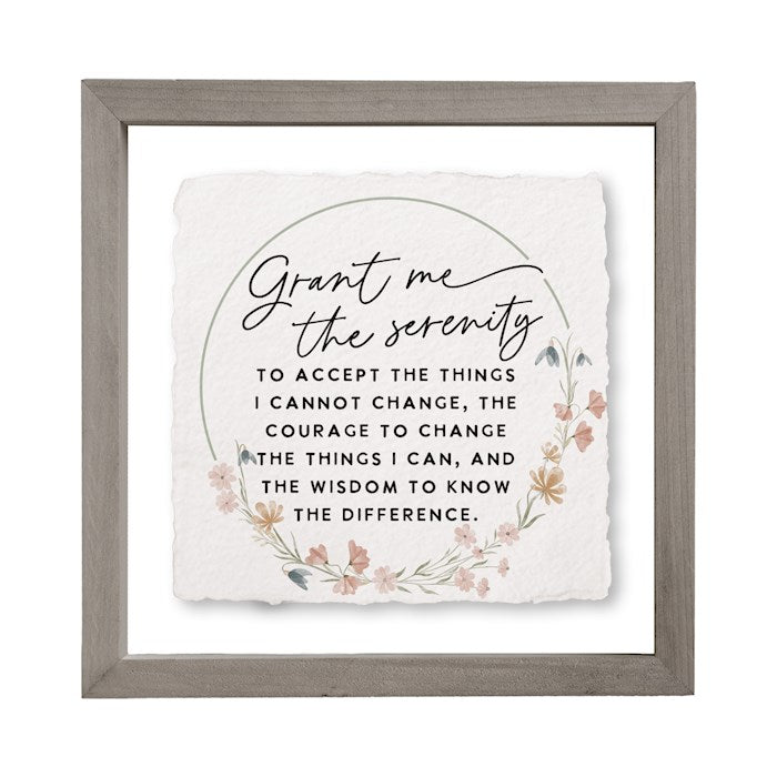 Serenity Prayer Framed 10x10"