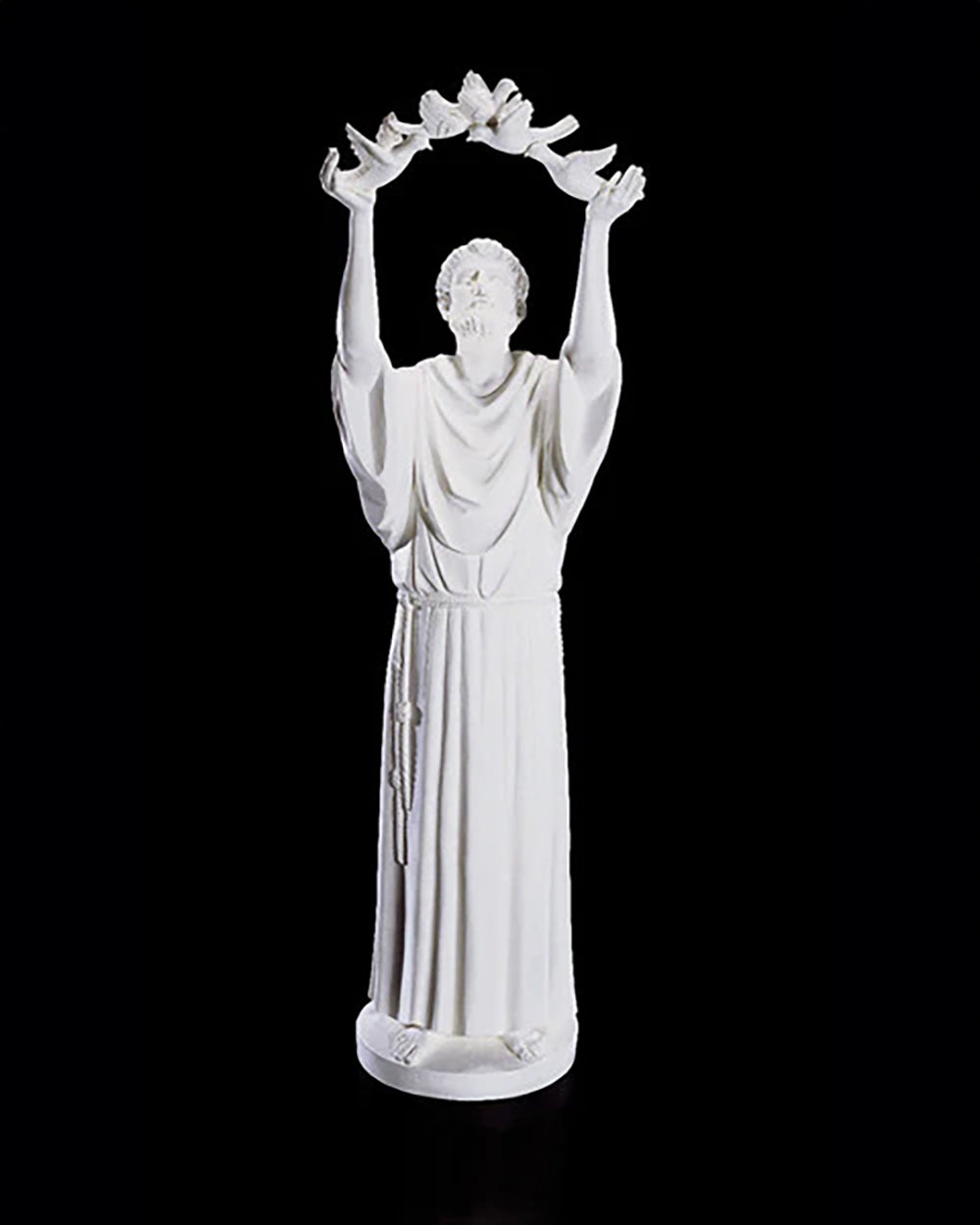 St. Francis of Assisi with Doves Garden Statue 48"